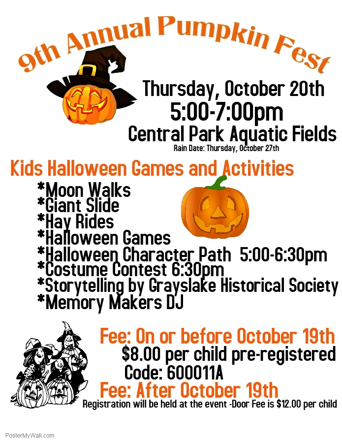 9th Annual Pumpkin Fest - Grayslake Community Park District